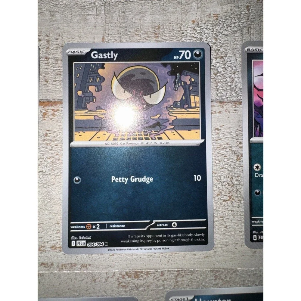 Pokemon Gastly Haunter Gengar 8 Card Evolution Lot Ascended Heroes Paldean Fates